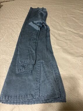Peter England Slate Blue Crewneck Knit Sweater Size M
